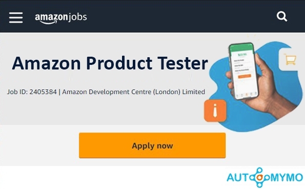 Apply for Amazon Product Tester