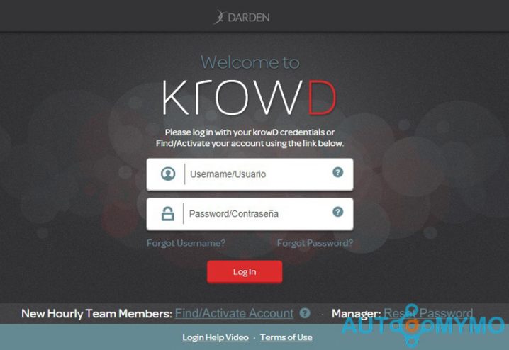 How to Login to Your Krowd Darden Account