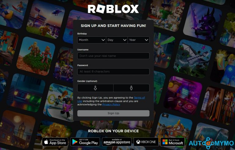 Sign up for Roblox: Make a Game Account