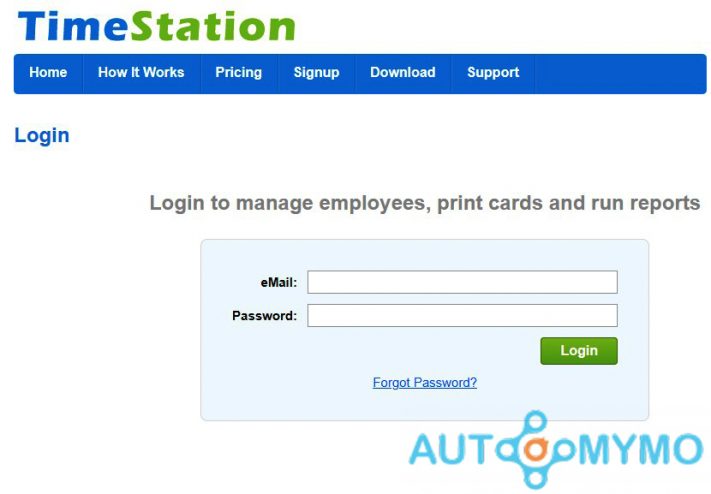How to Login to your TimeStation Account