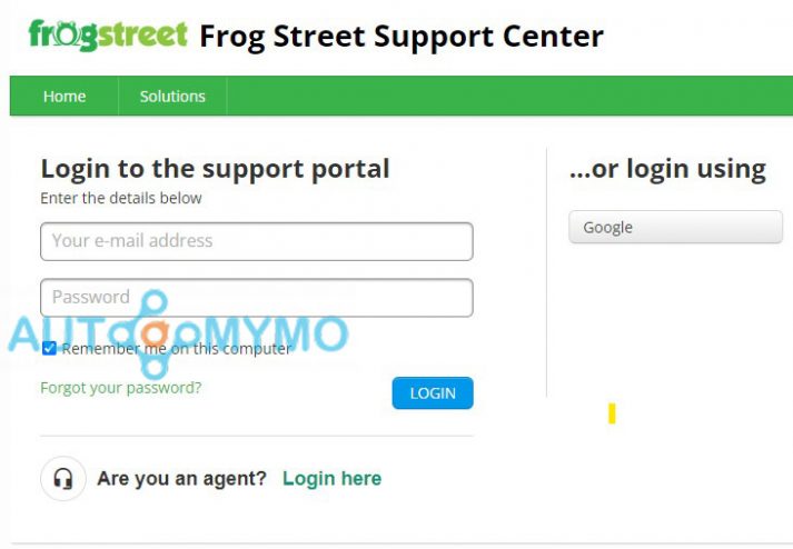 How to Login to Your Frogstreet Account