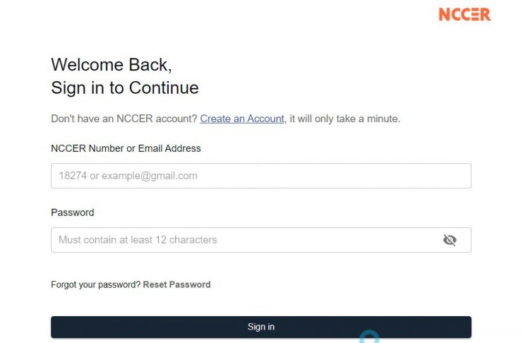How to Login to Your NCCER Account