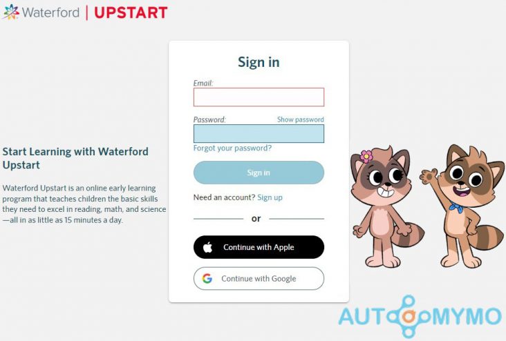 How to Login to Your Waterford Upstart Account