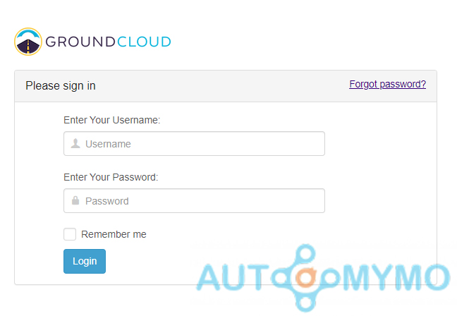 How to Login to your GroundCloud Account