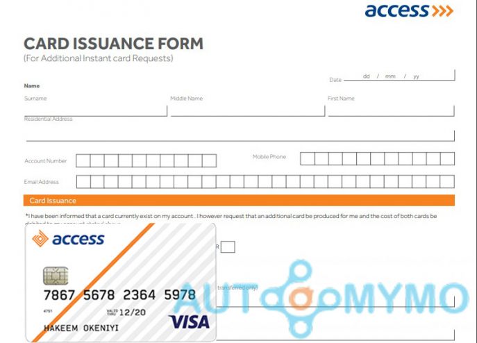 How to Apply for an Access Bank ATM Card