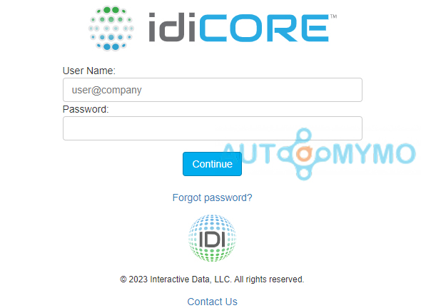 How Login to Your IdiCORE Account