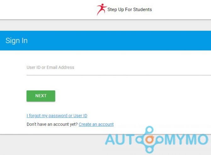How to Login to Your Step Up for Students Account
