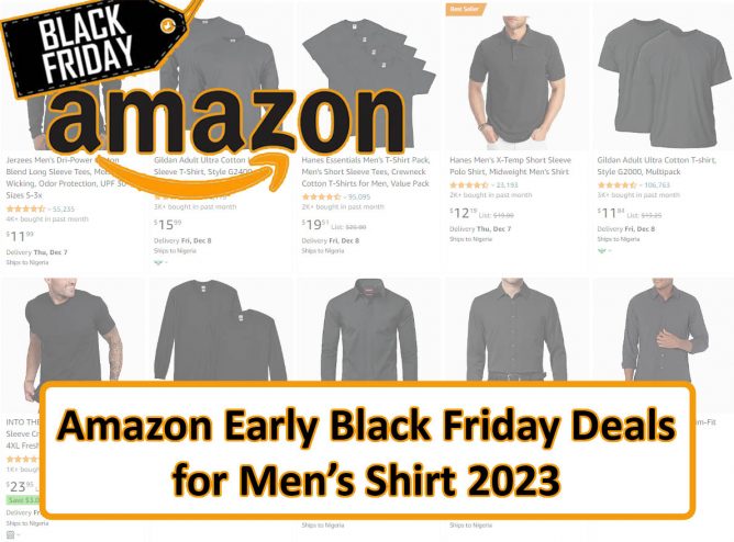 Amazon Early Black Friday Deals for Men’s Shirt 2023