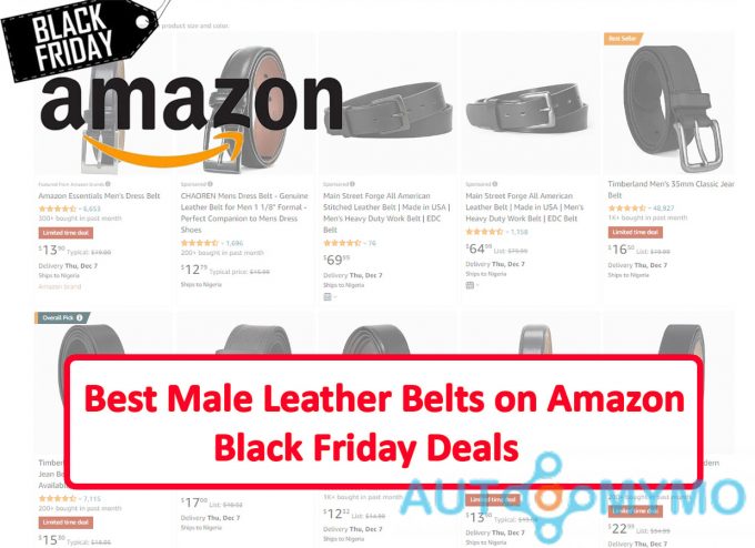 Best Male Leather Belts on Amazon Black Friday Deals