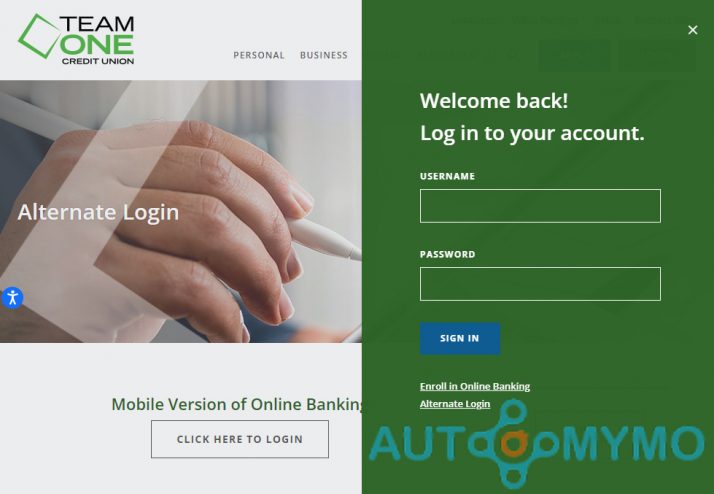 How to Login Team One Credit Union