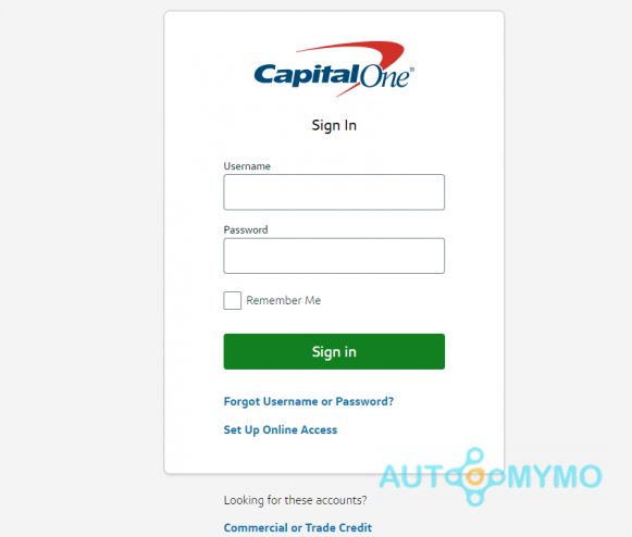 Capital One Credit Card Login at Verified.capitalone.com