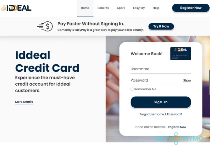 Iddeal Credit Card Login